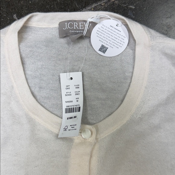 NWT J.crew Featherweight cashmere shrunken cardigan sweater - Picture 7 of 9